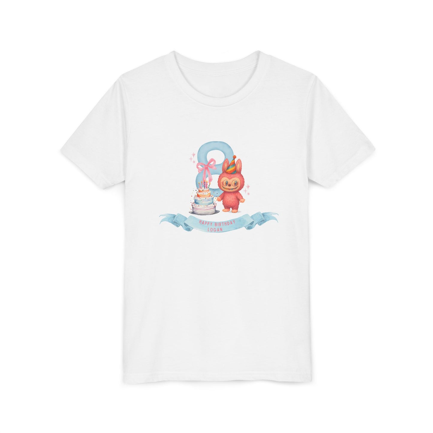 Labubu Birthday Youth Tee - Personalizable - Whippie's