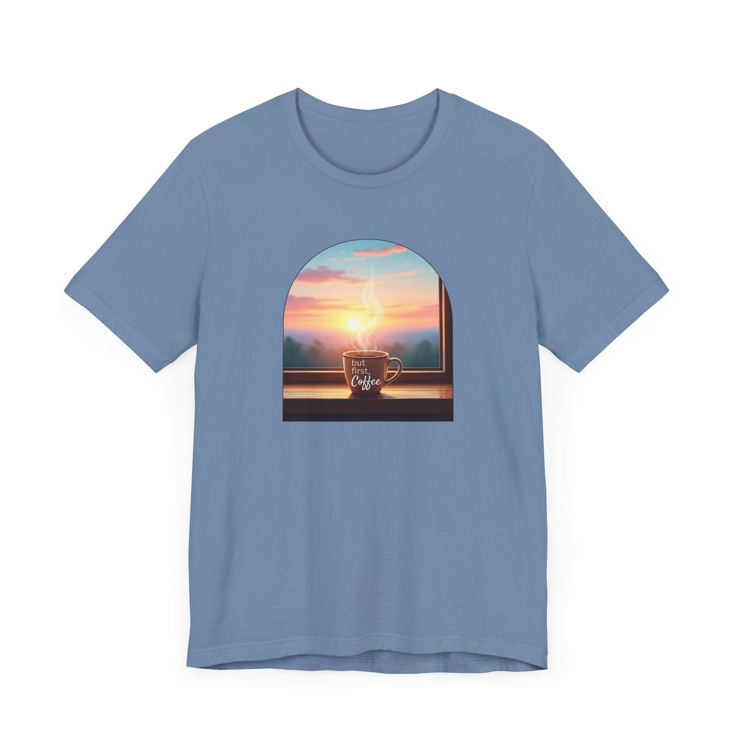 But First, Coffee - Unisex Jersey Tee - Whippie's