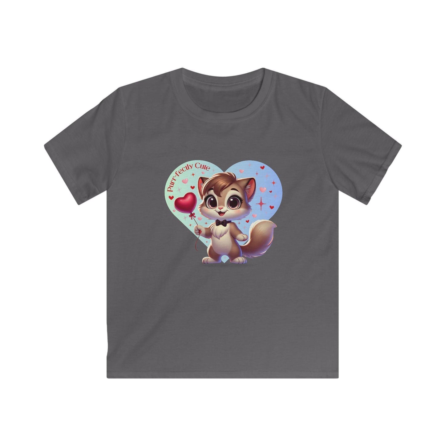 💙 Purr-fectly Cute😻 Kids Softstyle Tee ✨ Dapper style for your little man! - Whippie's