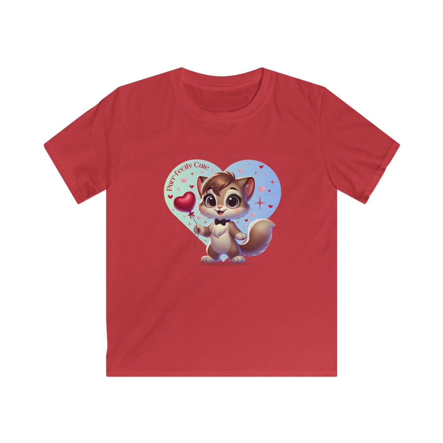 💙 Purr-fectly Cute😻 Kids Softstyle Tee ✨ Dapper style for your little man! - Whippie's