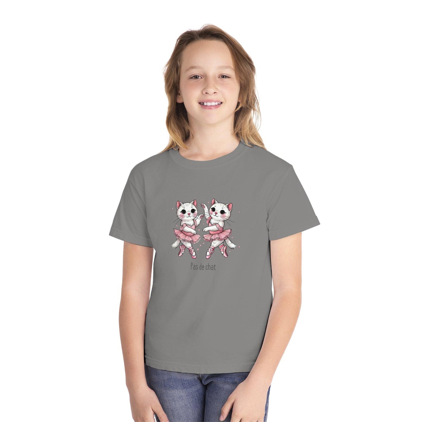 🐈⬛ Pas de Chat 🩰 Youth Midweight Tee ✨ - Whippie's