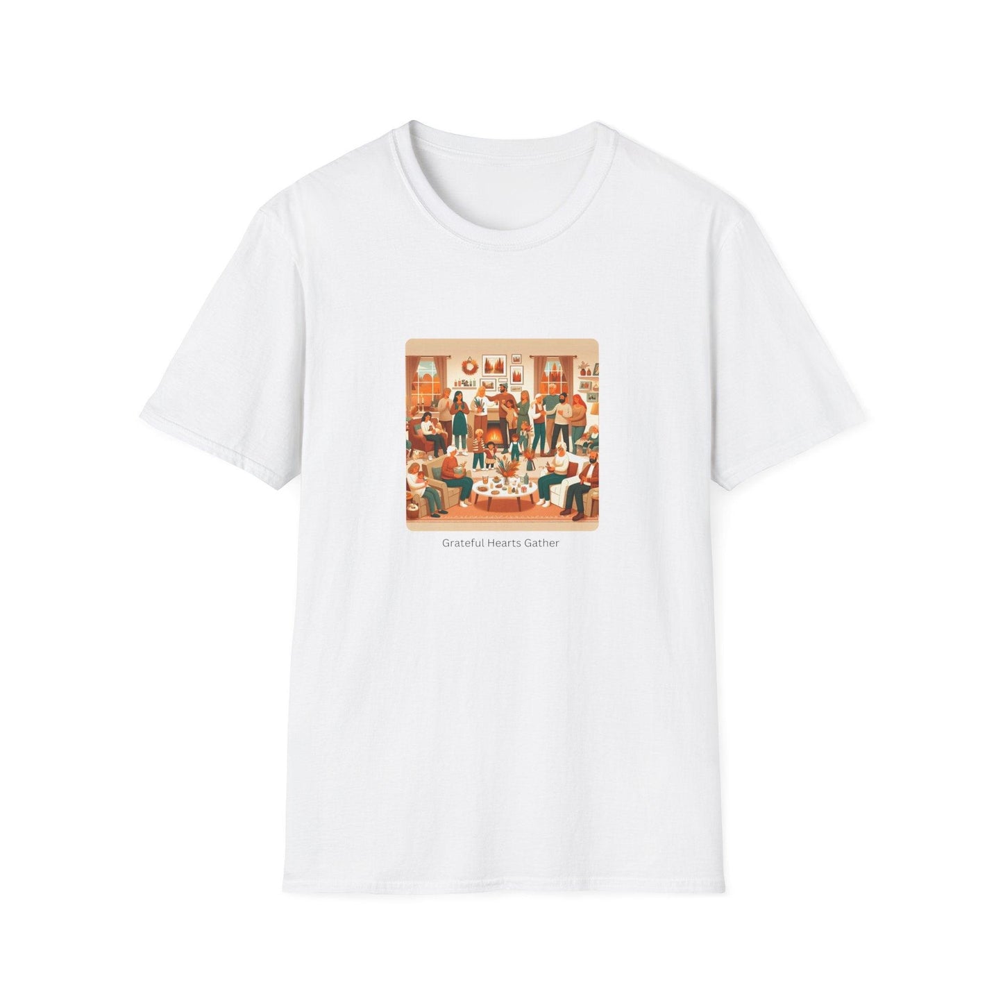 Grateful Hearts Gather - Celebrating Family and Friends ๐งก๐๐ค Unisex T-Shirt - Whippie's