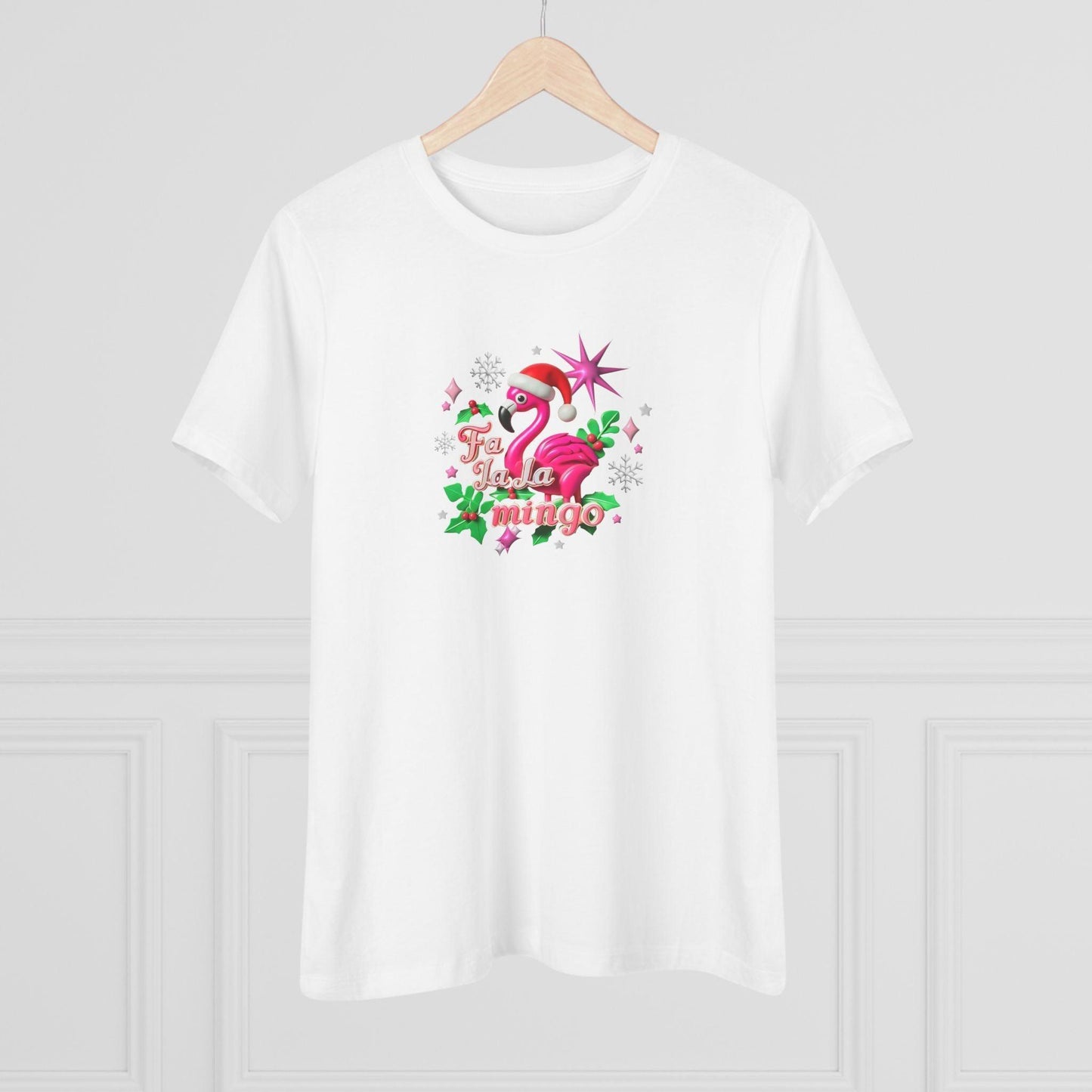🦩🎅 Fa La La Mingo! ❄️🌟 - Women's Softstyle Tee - Whippie's