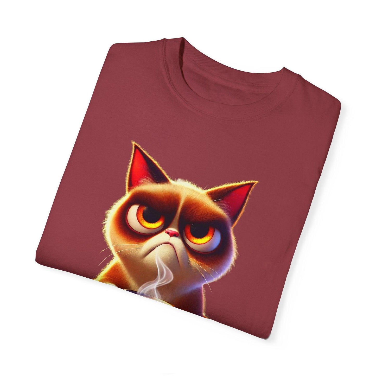Adulting Again 😾☕ Unisex Garment-Dyed Tee 😹 - Whippie's