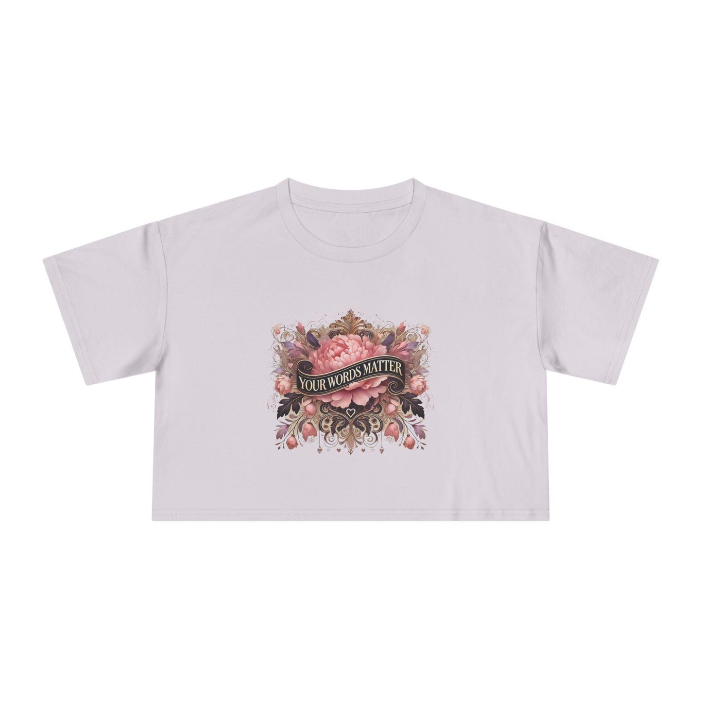 ๐ผ Your Words Matter ๐ฌ Women's Crop Tee ๐ธ - Whippie's