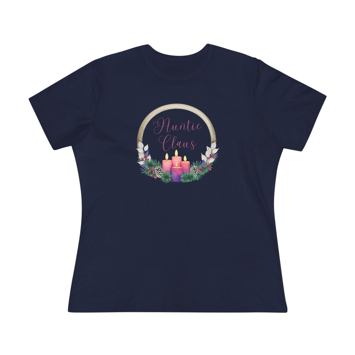 Auntie Claus - Christmas Cheer! 🤶🎄 Women's Softstyle Tee - Whippie's
