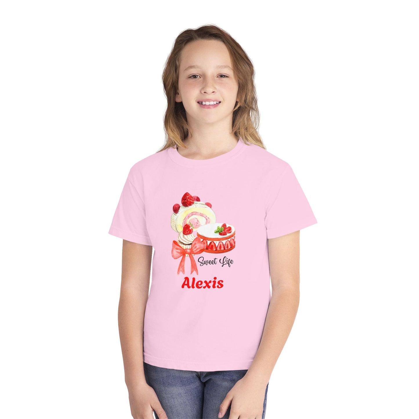 "Sweet Life" Youth Midweight Tee - Personalizable