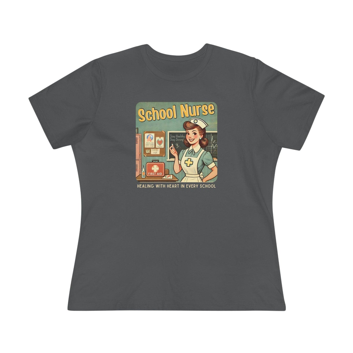 School Nurse Hero Tee - Healing with Heart in Every School 🩺❤️ - Whippie's
