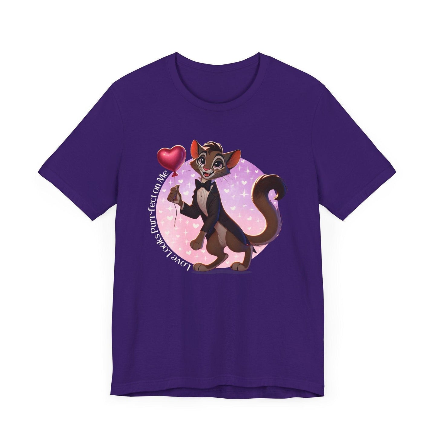 💖 Love Looks Purr-fect on Me 😻 Unisex Jersey Tee ✨ Feline fine and ready to shine! - Whippie's