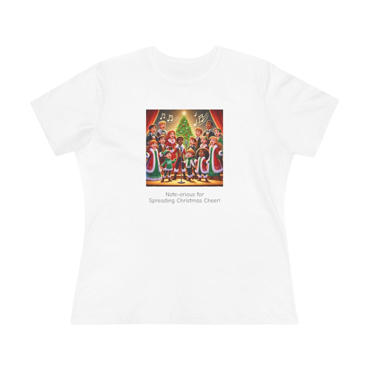Note-orious for Spreading Christmas Cheer! - Women's Tee - Whippie's