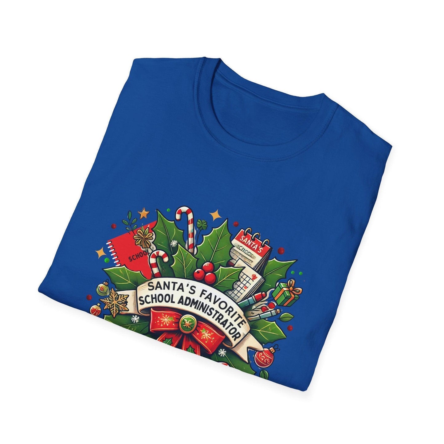 Santa's Favorite School Administrator Unisex Tee 🍎🎅 - Whippie's