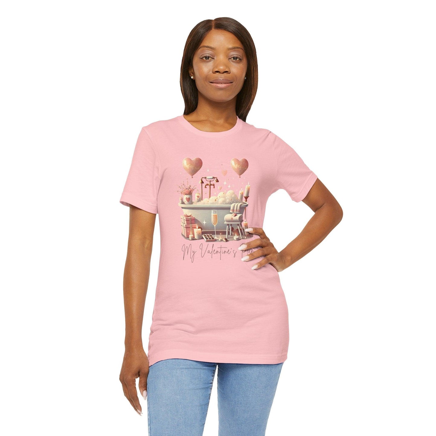 💖 My Valentine's Plan vs. Reality 🛁 Unisex Jersey Tee ✨ Expectation vs. Reality, the Valentine's Day edition! - Whippie's