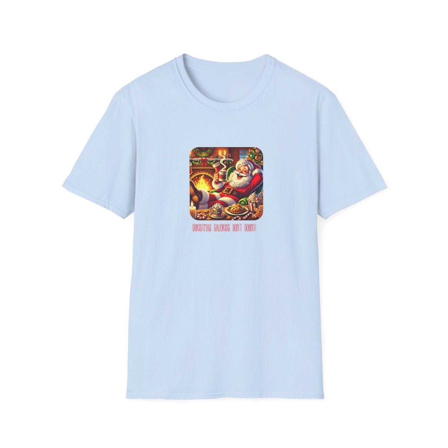Santa: Christmas Calories Don't Count - Unisex Softstyle T-Shirt - Whippie's