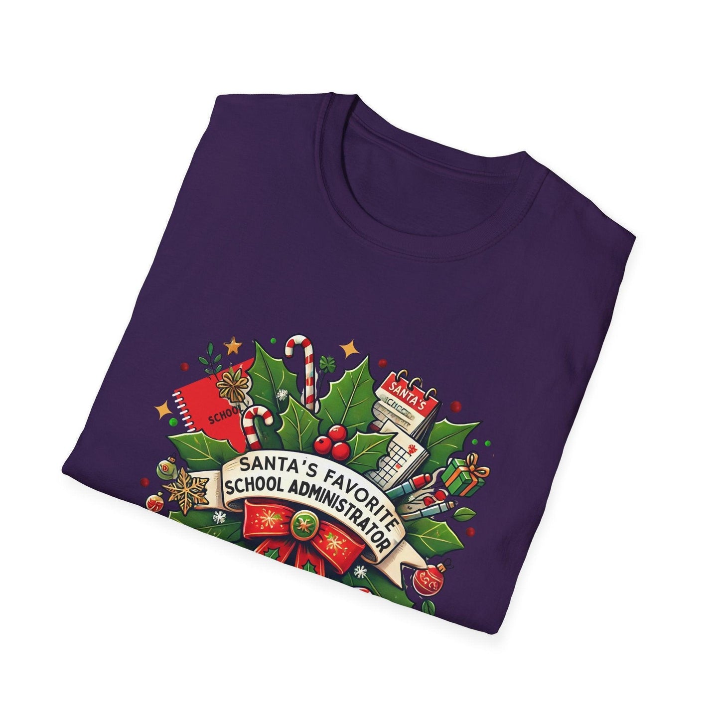 Santa's Favorite School Administrator Unisex Tee 🍎🎅 - Whippie's