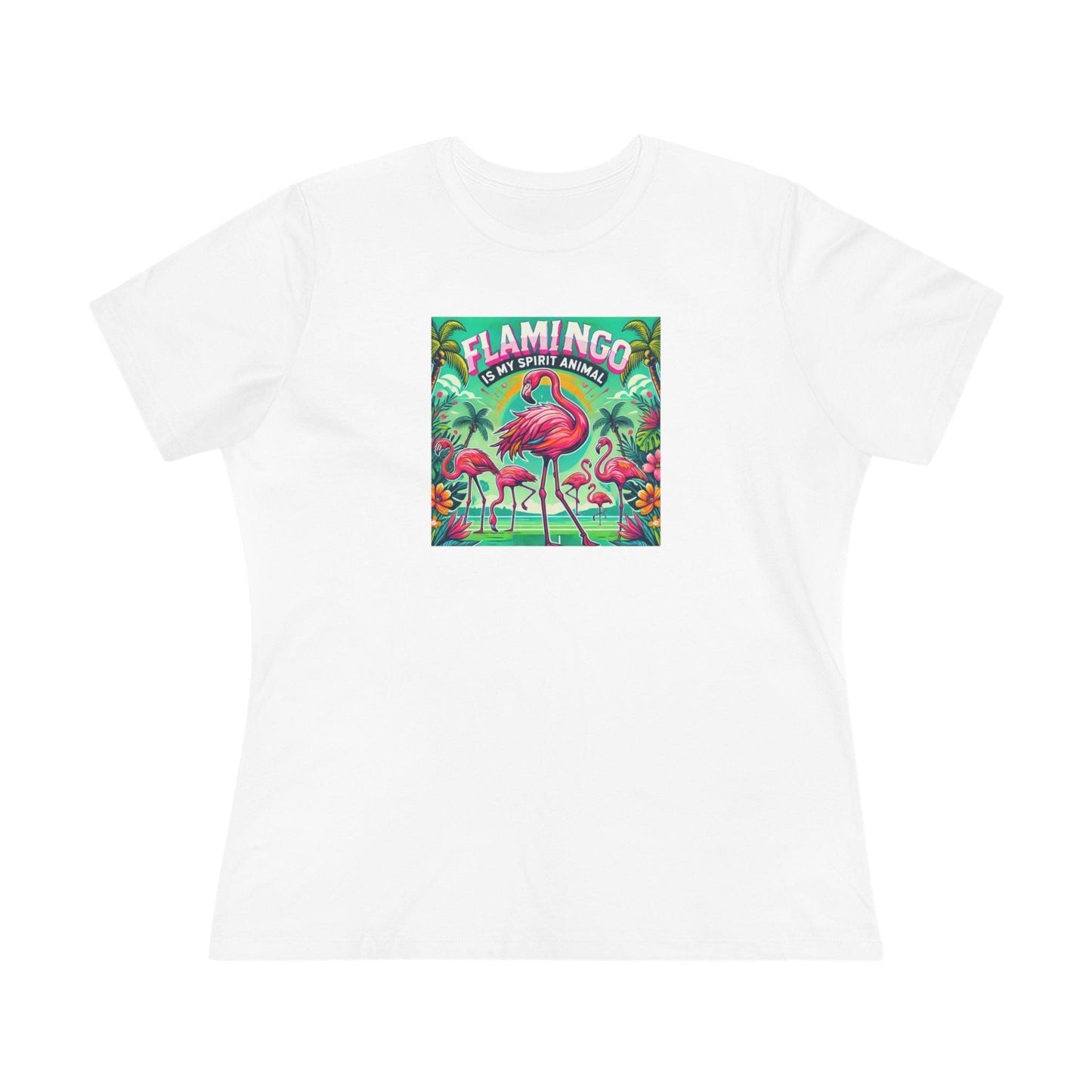 Flamingo is My Spirit Animal - Women's Softstyle Tee - Whippie's