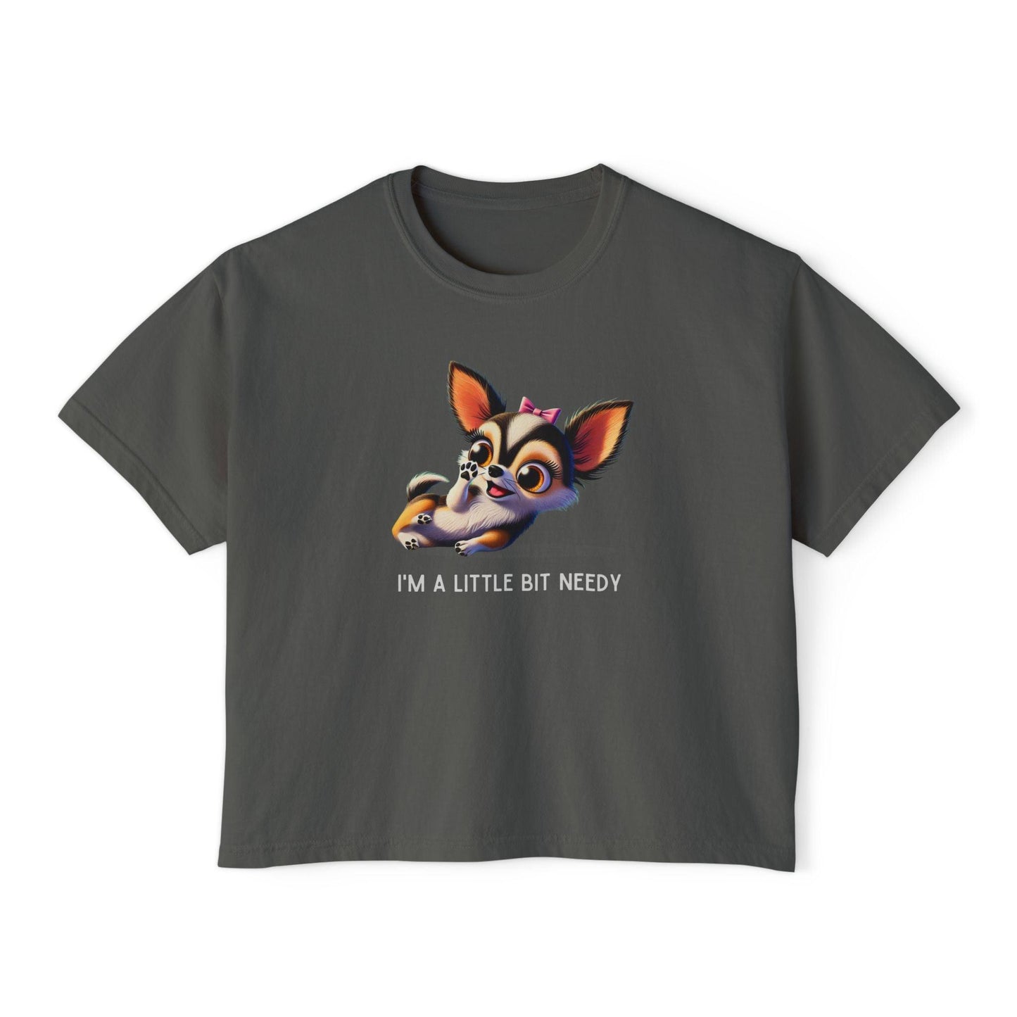I'm a Bit Needy - Embrace Your Inner Drama Queen ๐ถ Women's Boxy Crop Tee - Whippie's