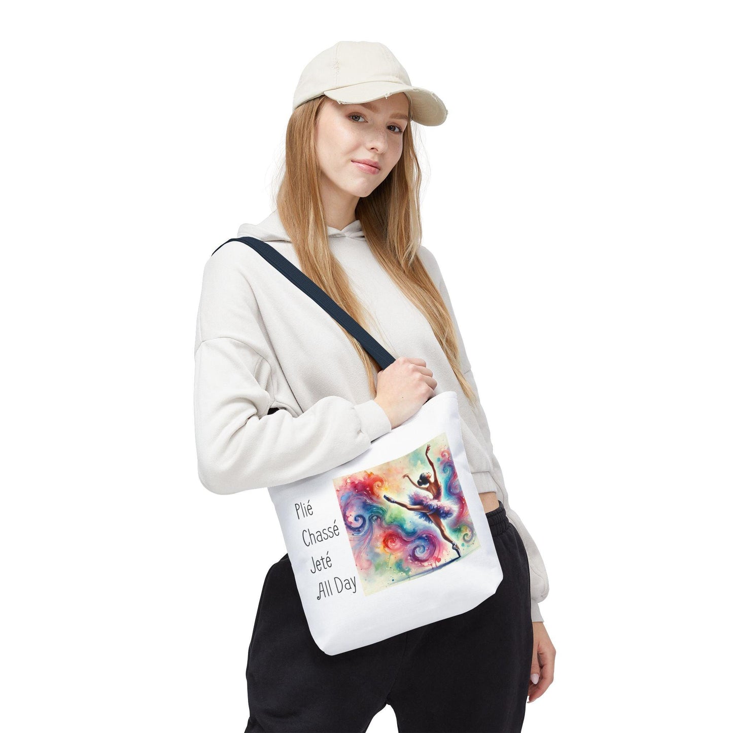 Plié, Chassé, Jeté, All Day Tote Bag - Dance with Joy 💃 - Whippie's