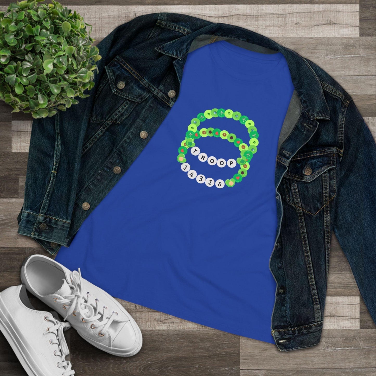 Girl Scout Troop Bracelet Tee - Women's - ✨ Show Your Troop Pride! ✨ - Whippie's