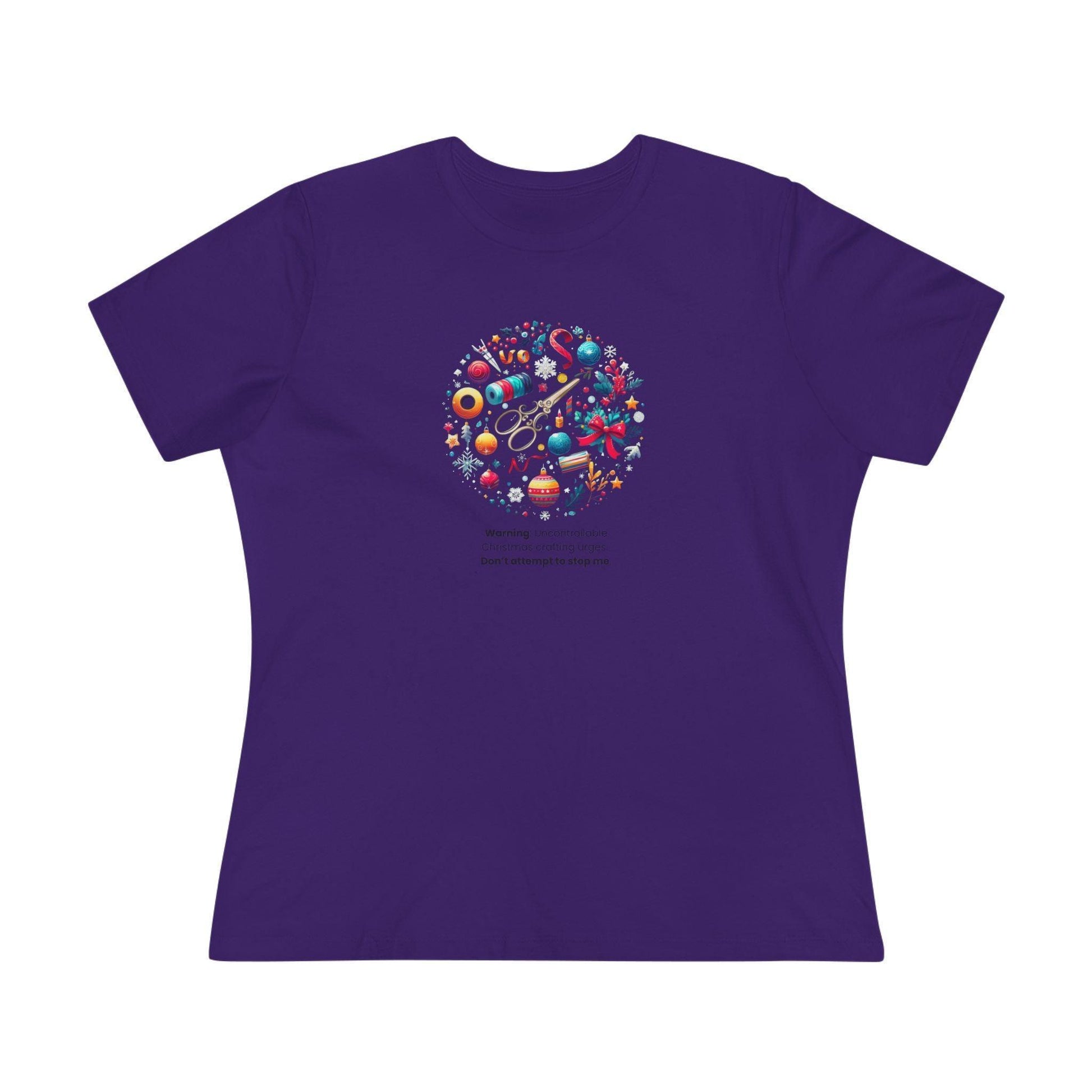 Snow Globe - Uncontrollable Urge to Craft - Women's Softstyle Tee - Whippie's