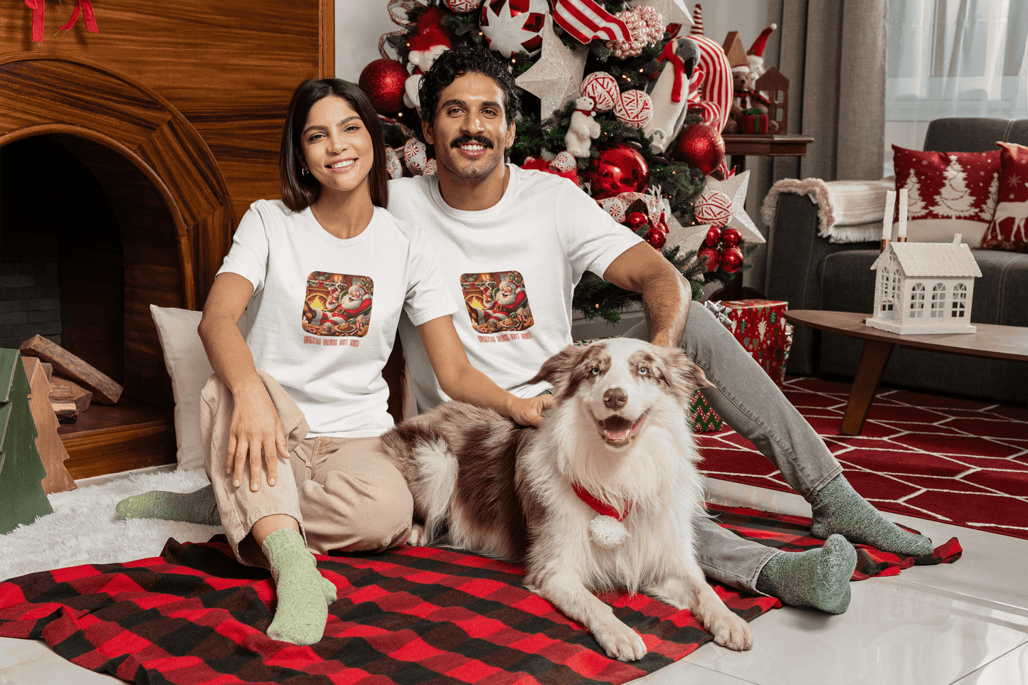 Santa: Christmas Calories Don't Count - Unisex Softstyle T-Shirt - Whippie's
