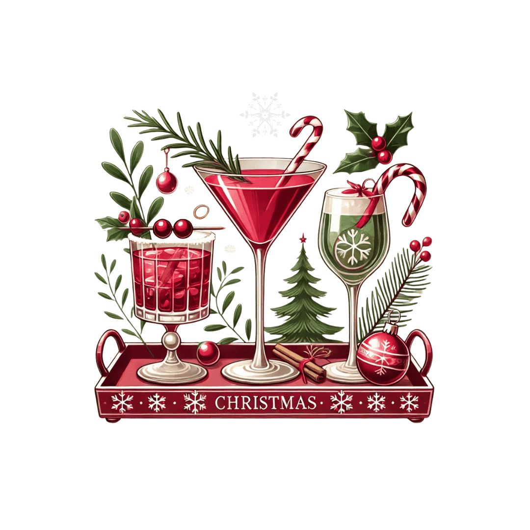 Christmas Cocktails - Unisex T-Shirt - Whippie's
