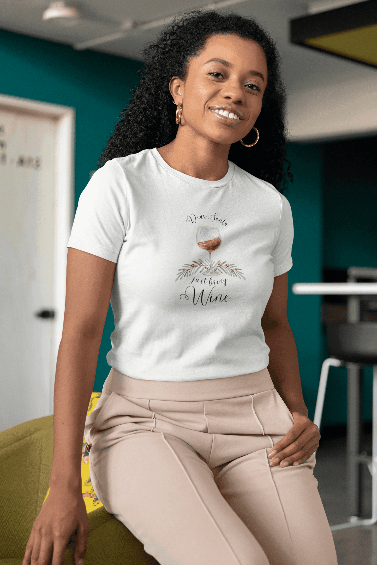 🍷💌 Dear Santa, Just Bring Wine 🎅🎄 - Women's Softstyle Tee - Whippie's