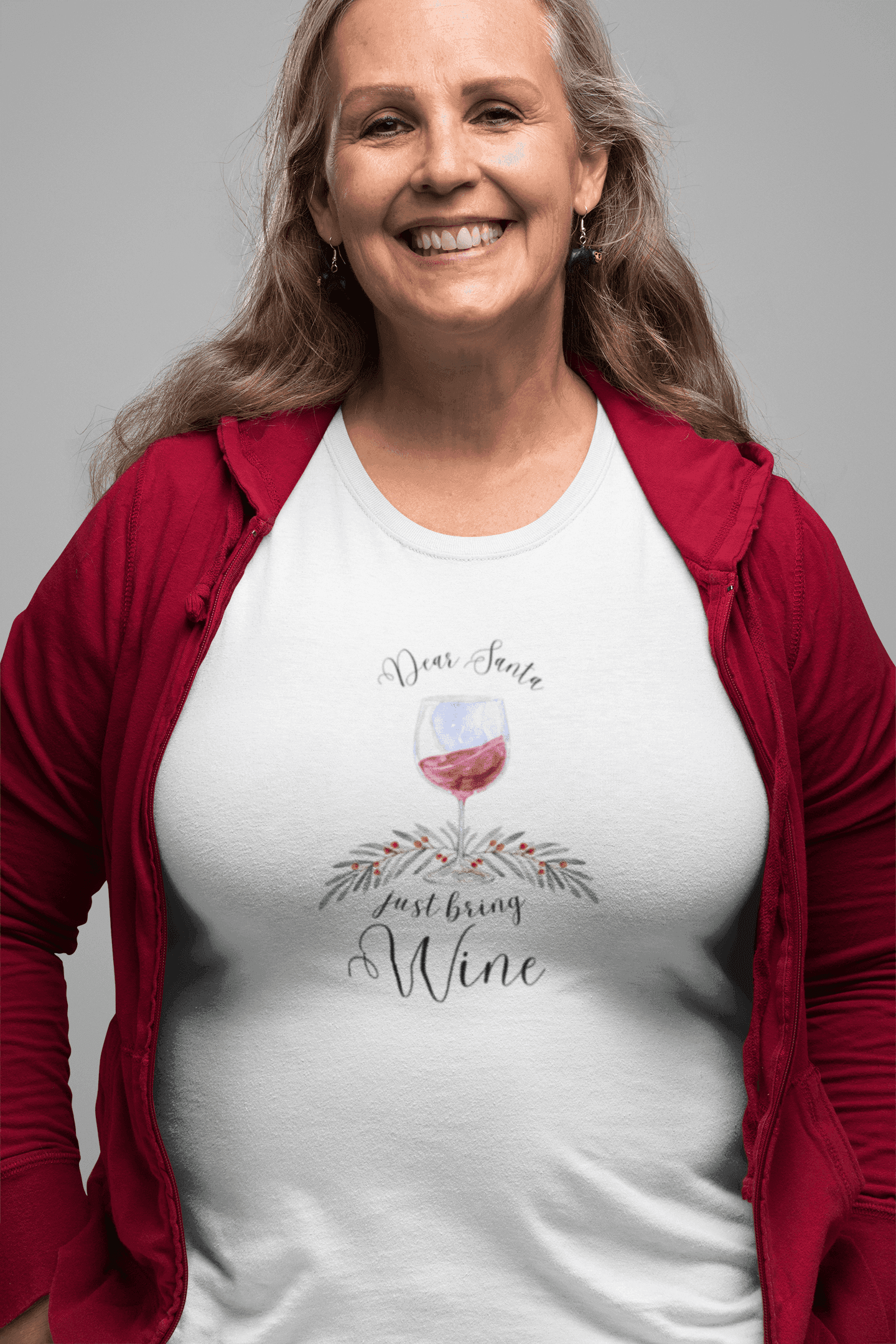🍷💌 Dear Santa, Just Bring Wine 🎅🎄 - Women's Softstyle Tee - Whippie's