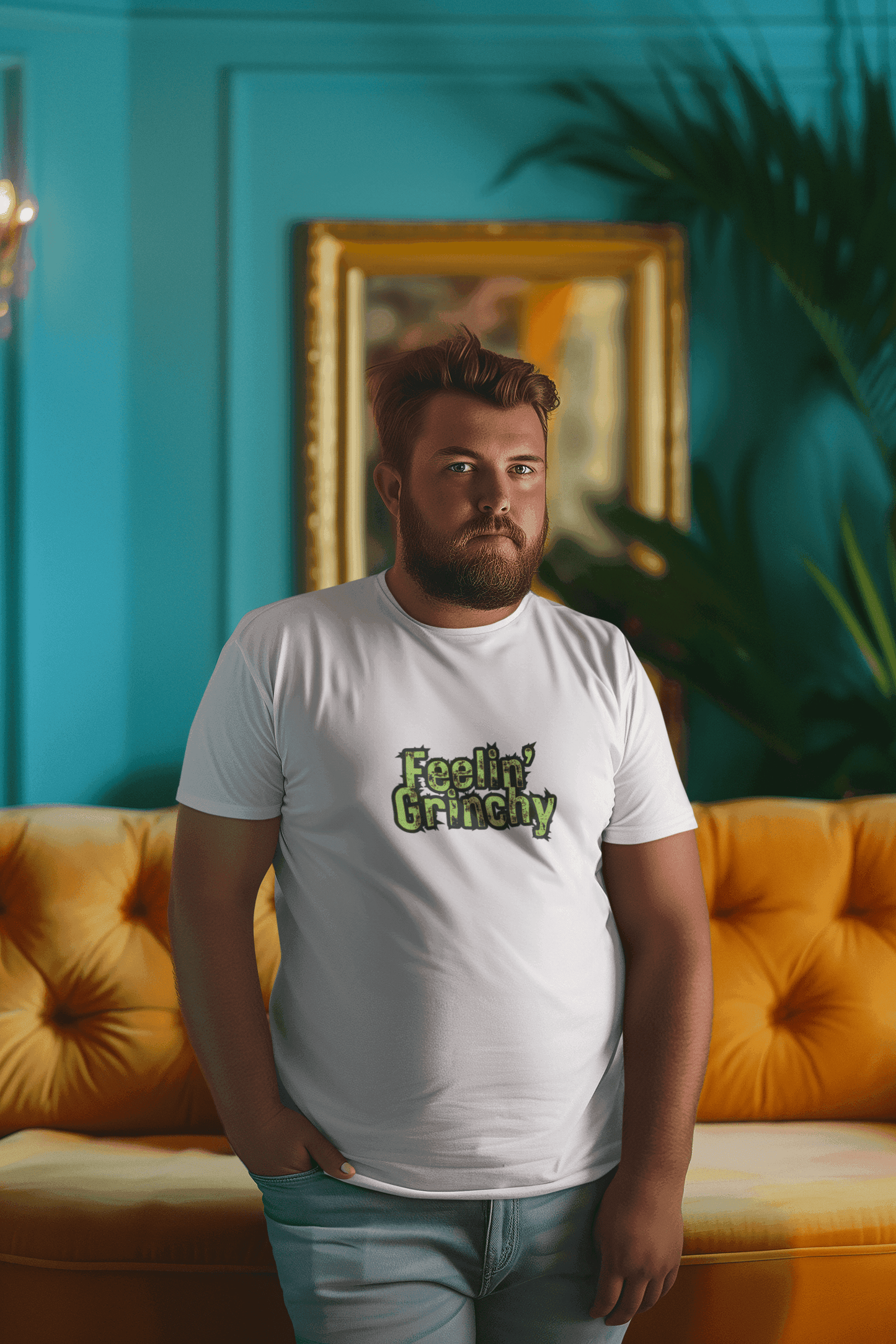 Feelin' Grinchy 🎄🎅 - Unisex Softstyle T-Shirt 👕 - Whippie's