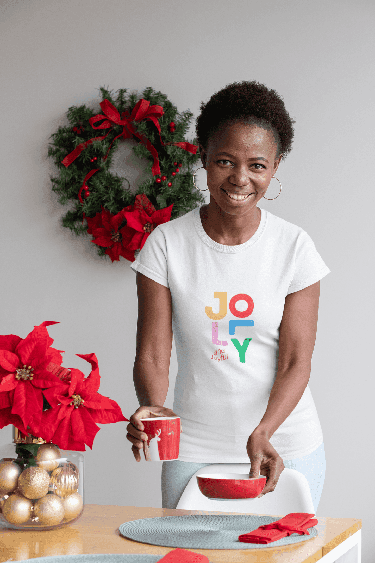 Jolly & Joyful: A Christmas Explosion of Cheer 🎄🎉- Unisex Softstyle T-shirt - Whippie's