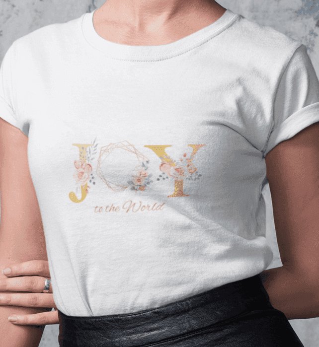 JOY to the World Women's Softstyle T-Shirt 🎄🌎💐 ✨ - Whippie's