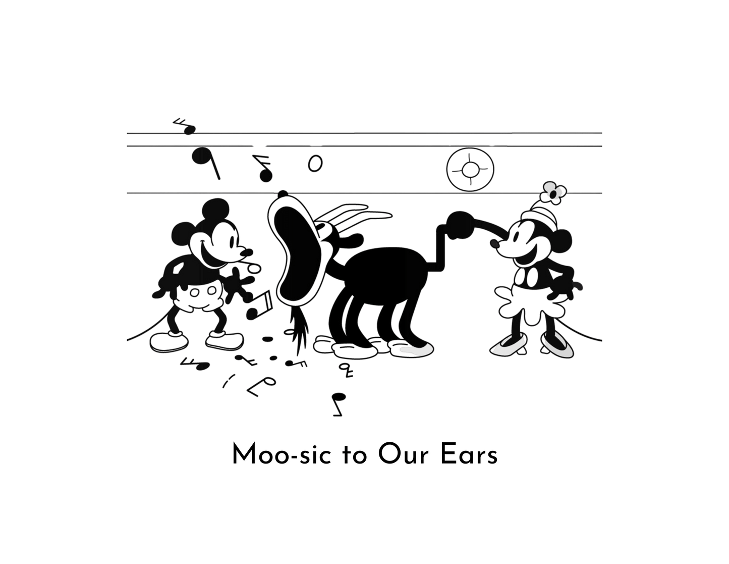 Steamboat Willie - Moo-sic - Unisex Hoodie - Whippie's