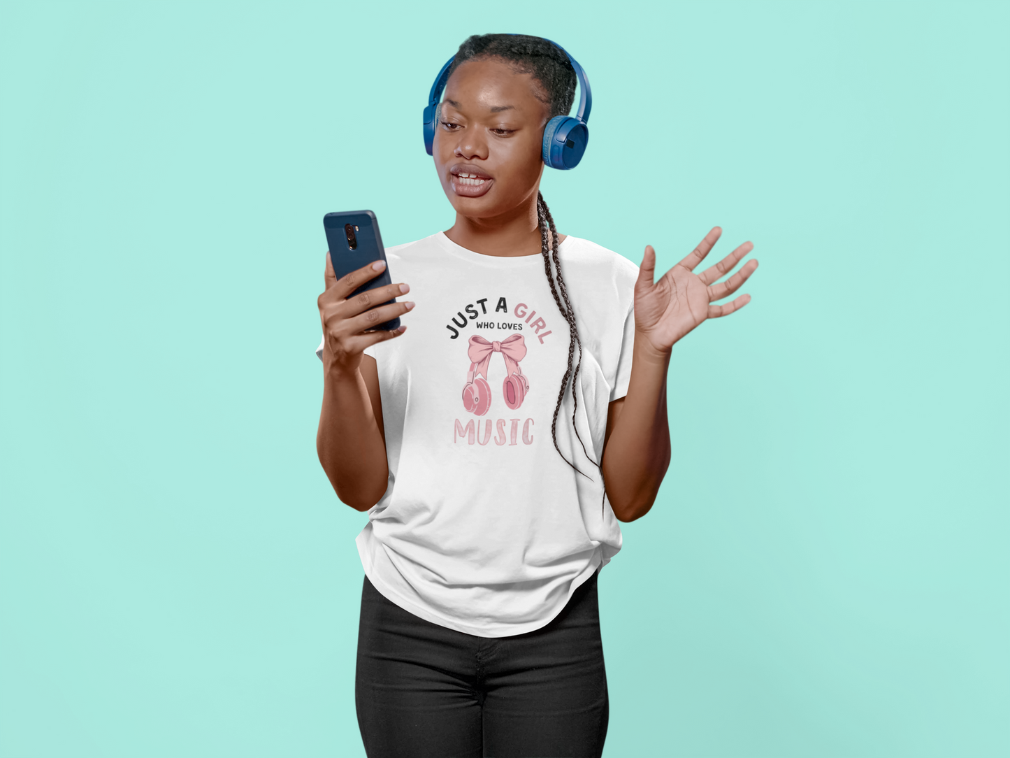 Just a Girl Who Loves... Graphic Women's Tee | Choose Your Passion 💖 - Personalizable - Whippie's