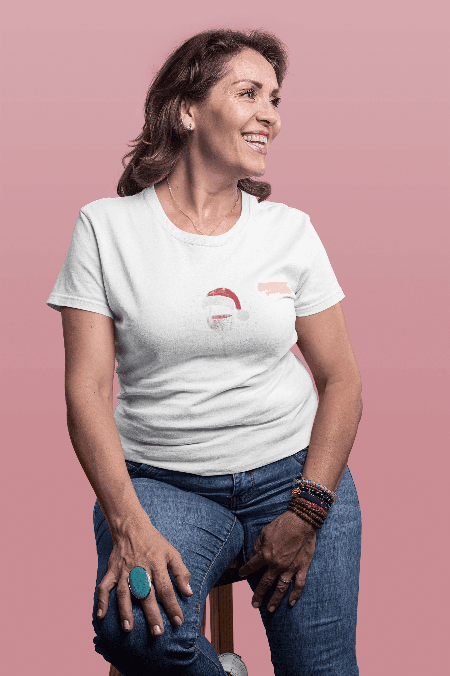 Wine & Christmas Cheer- Women's Softstyle Tee - Whippie's