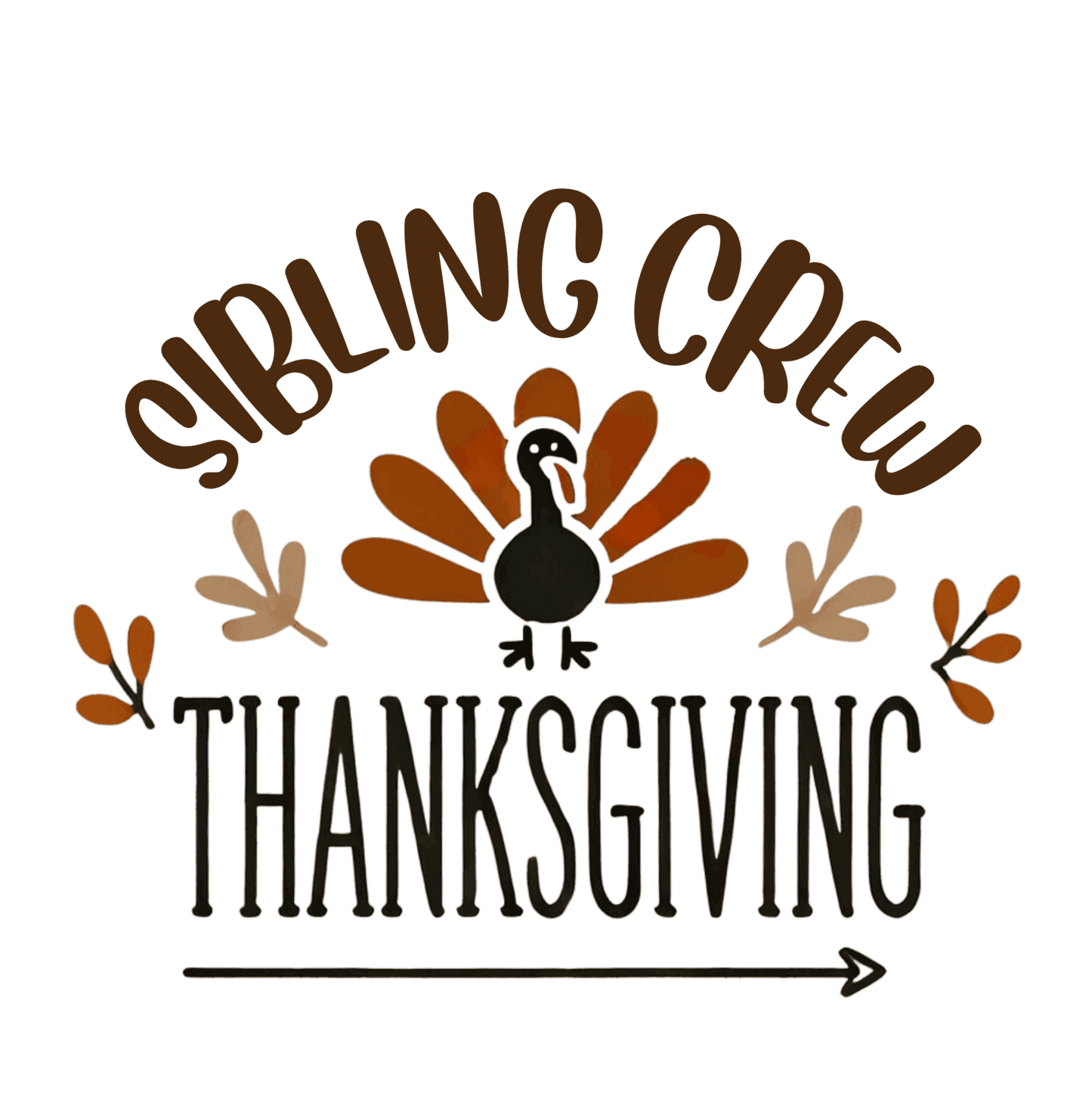 Thanksgiving Sibling Crew - Infant Fine Jersey Bodysuit - Whippie's