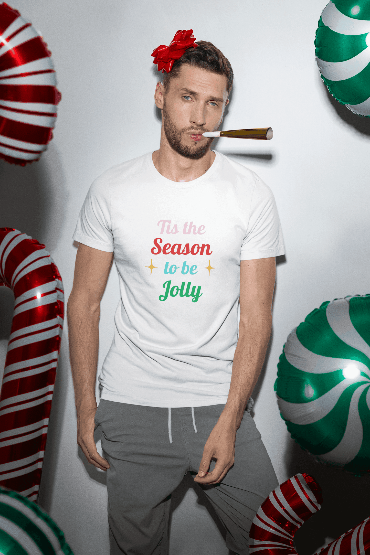 Tis the Season to Be Jolly' 🎶: Celebrate the Holidays in Style! 🎄🎉 - Unisex Softstyle T-shirt - Whippie's