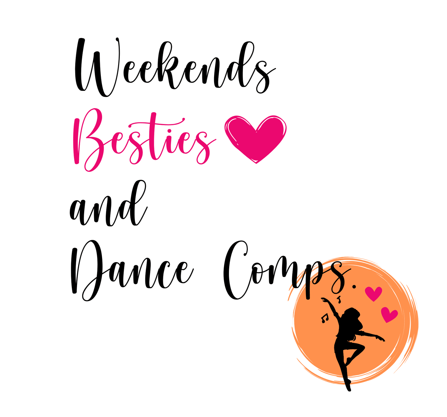 Weekends, Besties, & Dance Comps Unisex Jersey Tee - 👯♀️💖 Dance Friends Make the Best Friends! 💖👯♀️ - Whippie's