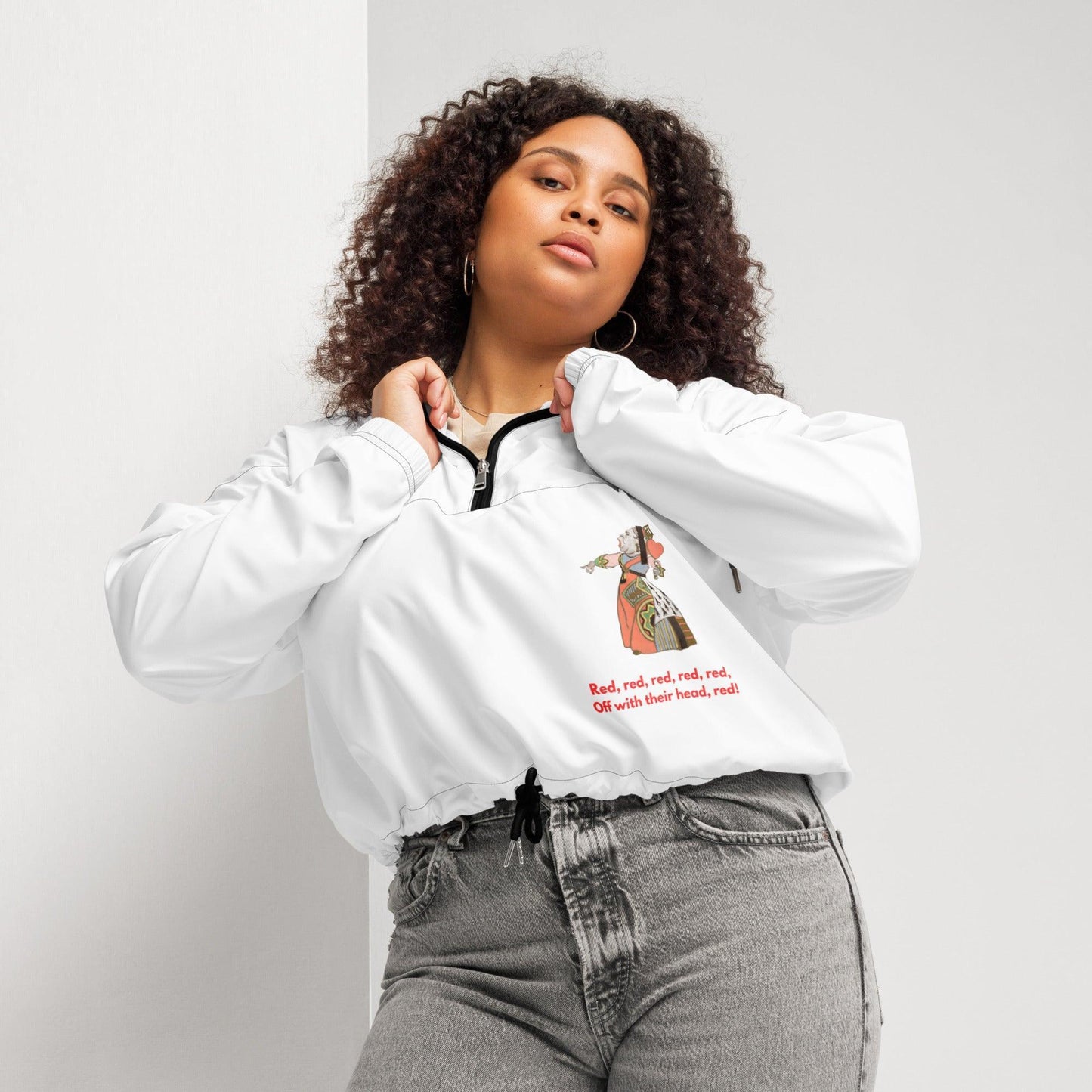 Alice in Wonderland - Off With Their Head - Cropped Windbreaker - Whippie's
