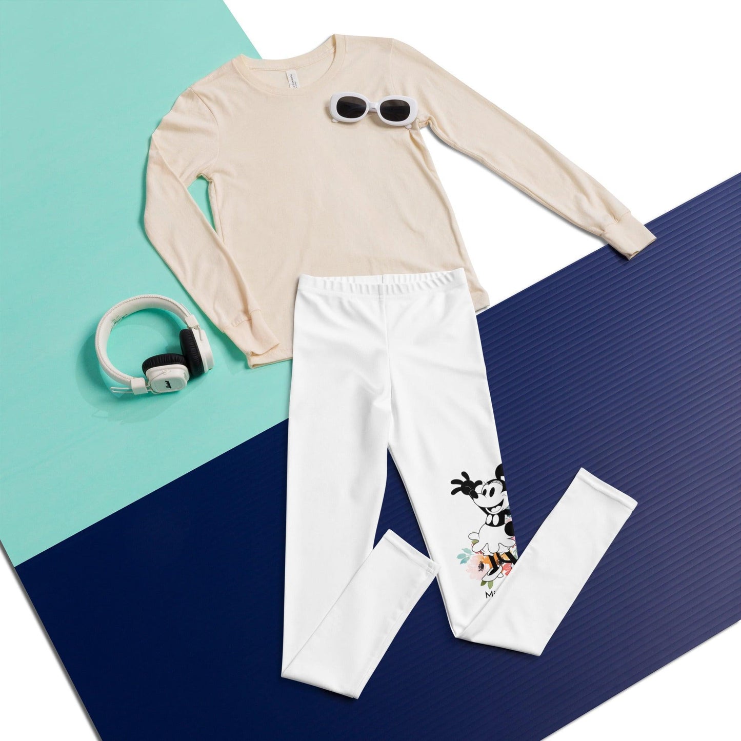 Steamboat Willie - Bloom - Youth Leggings - Whippie's