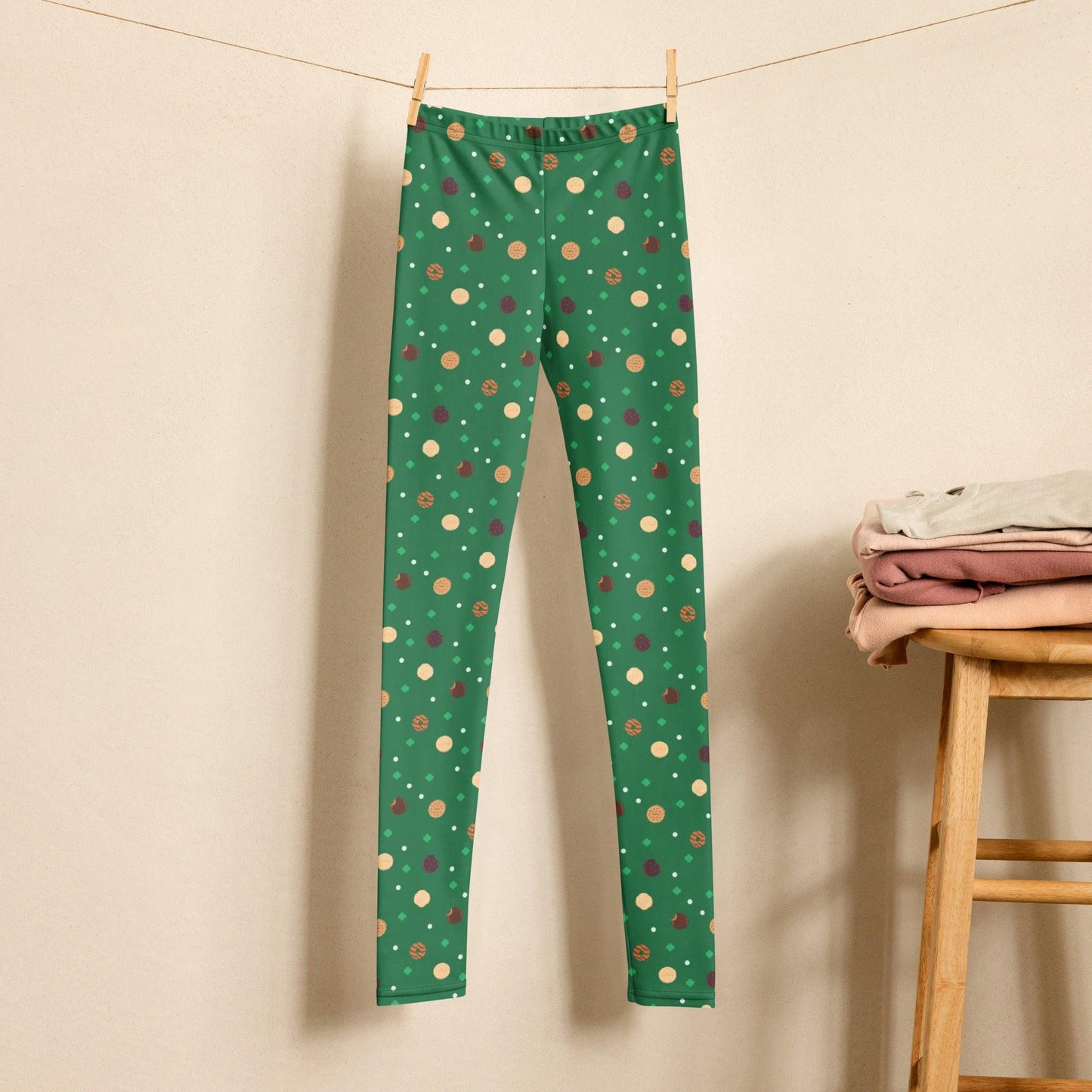 Girl Scout Cookie Youth Leggings - 🍪 Fuel Your Adventures with Sweet Style! 🍪 - Whippie's