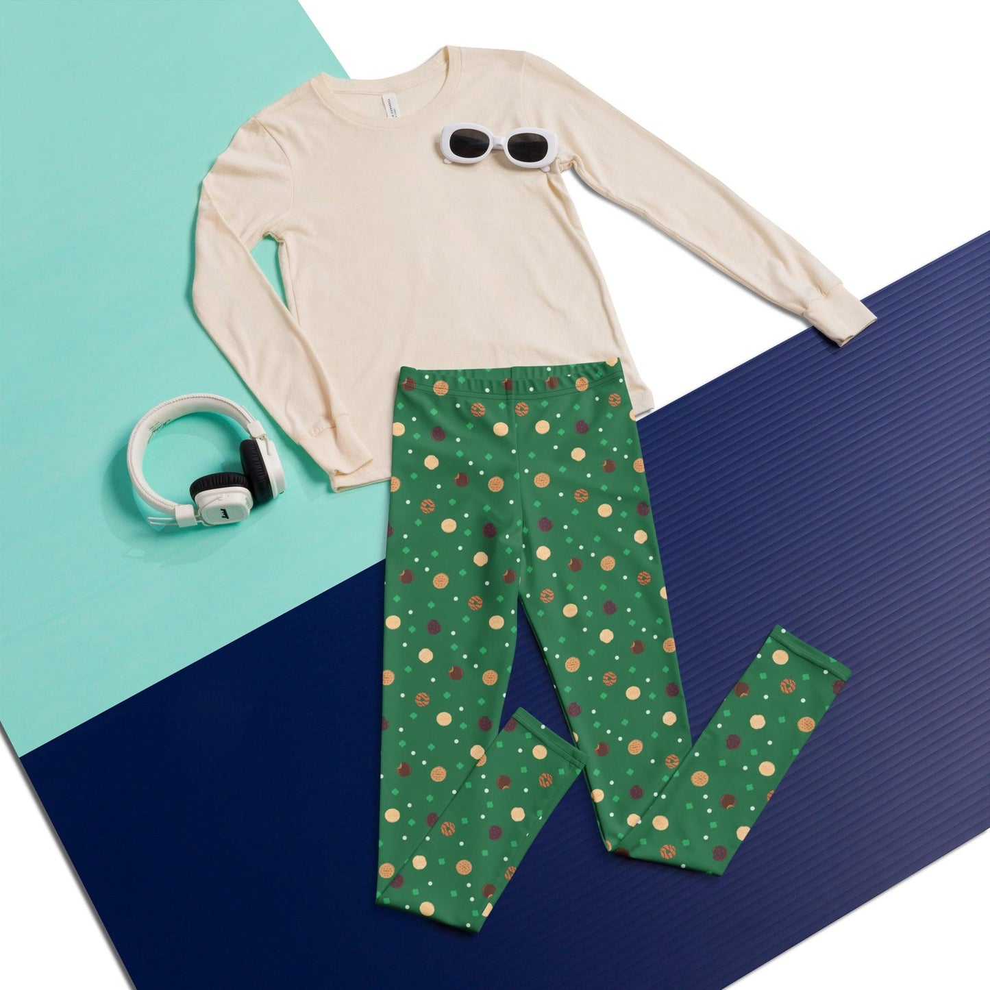 Girl Scout Cookie Youth Leggings - 🍪 Fuel Your Adventures with Sweet Style! 🍪 - Whippie's