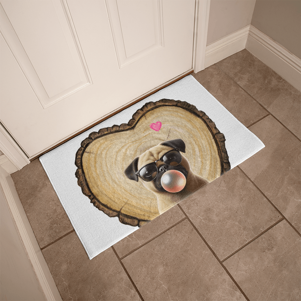 Pug Love Welcome Mat - ๐ Cuteness Overload! Welcome Home! ๐ - Whippie's