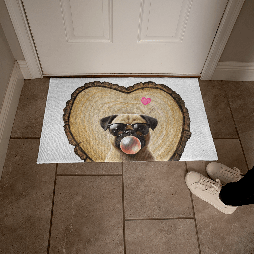 Pug Love Welcome Mat - ๐ Cuteness Overload! Welcome Home! ๐ - Whippie's