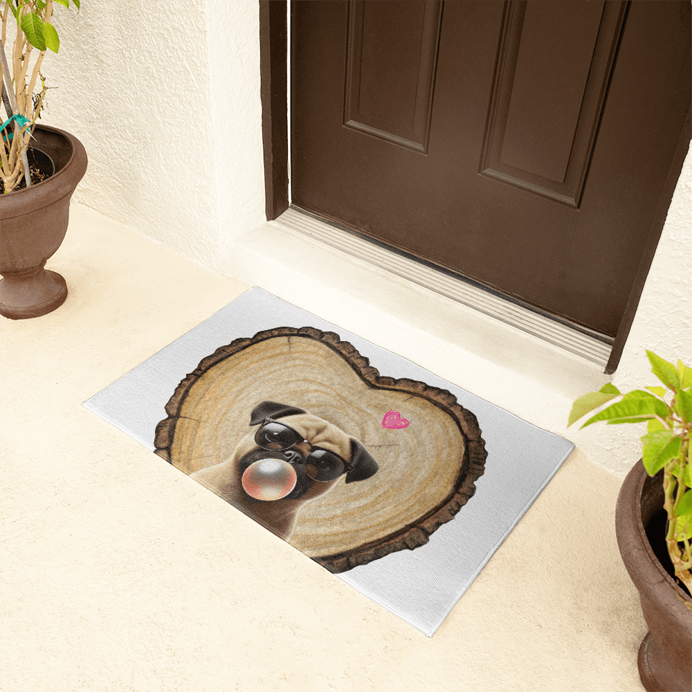 Pug Love Welcome Mat - ๐ Cuteness Overload! Welcome Home! ๐ - Whippie's