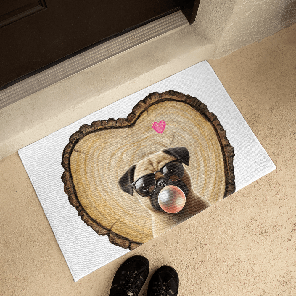 Pug Love Welcome Mat - ๐ Cuteness Overload! Welcome Home! ๐ - Whippie's