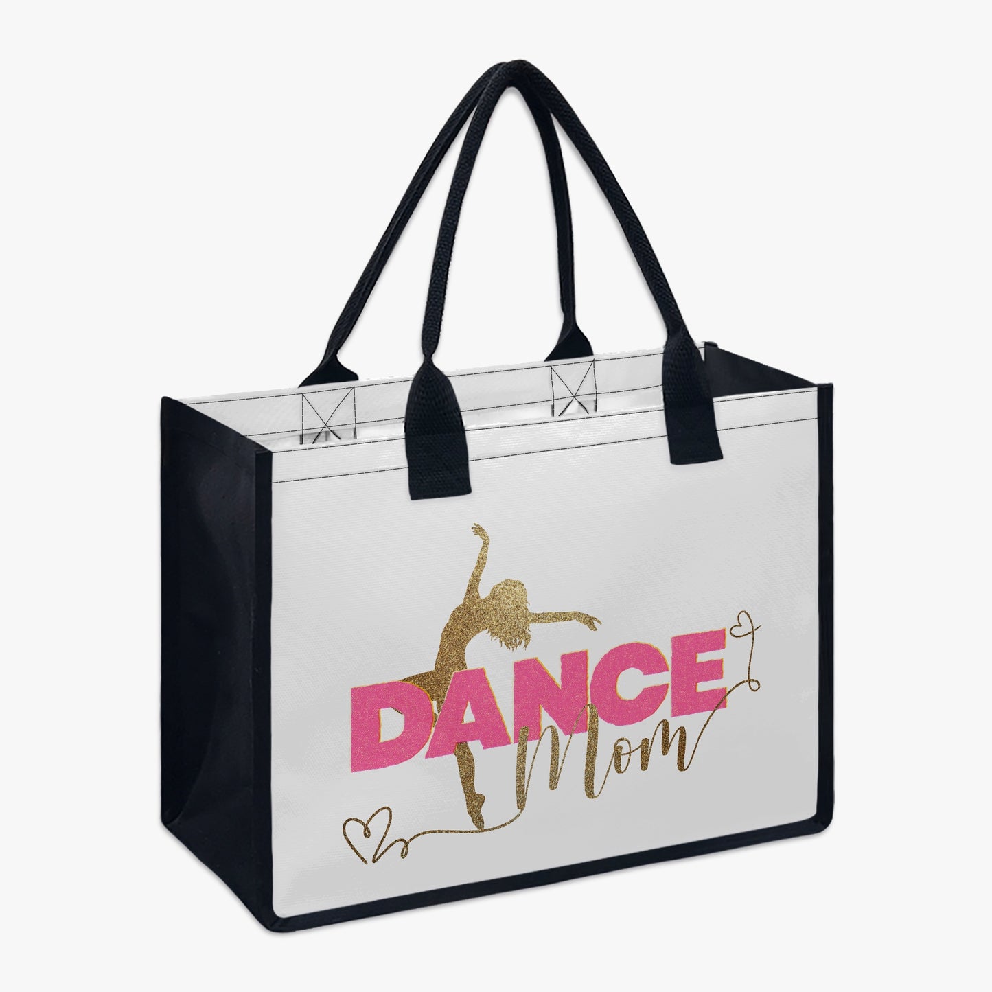 757. Dance Mom Life Sparkle Shopping Tote Bag - Whippie's