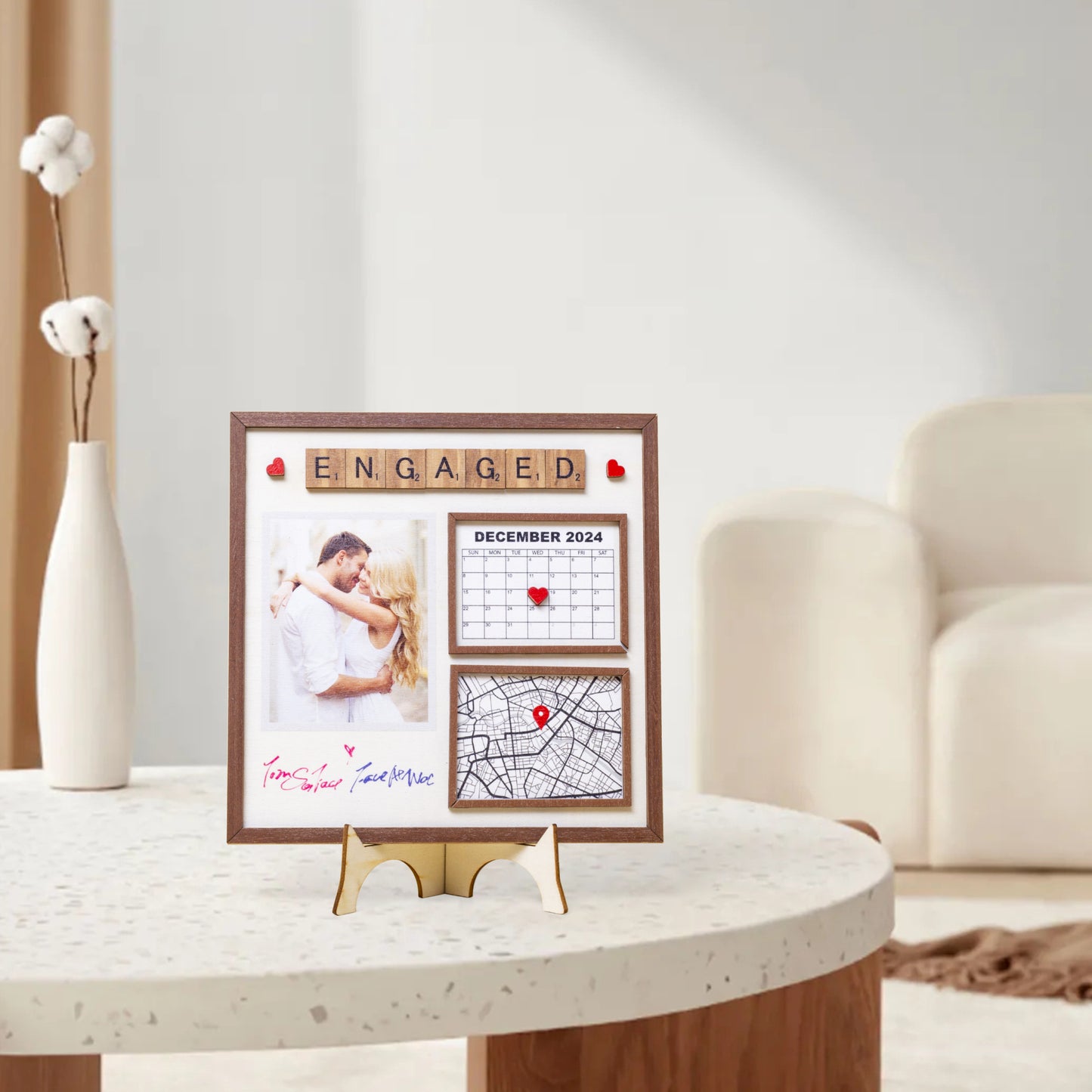 1207. Special Event Frame – Engagement, Wedding, Anniversary Gift - Personalizable - Whippie's