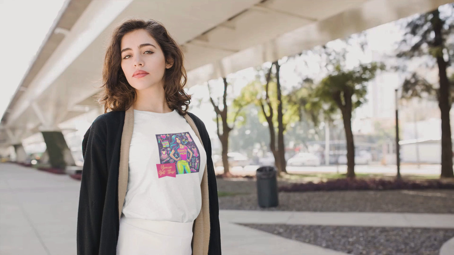 Dance Mom: You've Got This - Stylish Brunette Mom  - Women's Softstyle Tee Celebrate Your Inner Dance Mom!