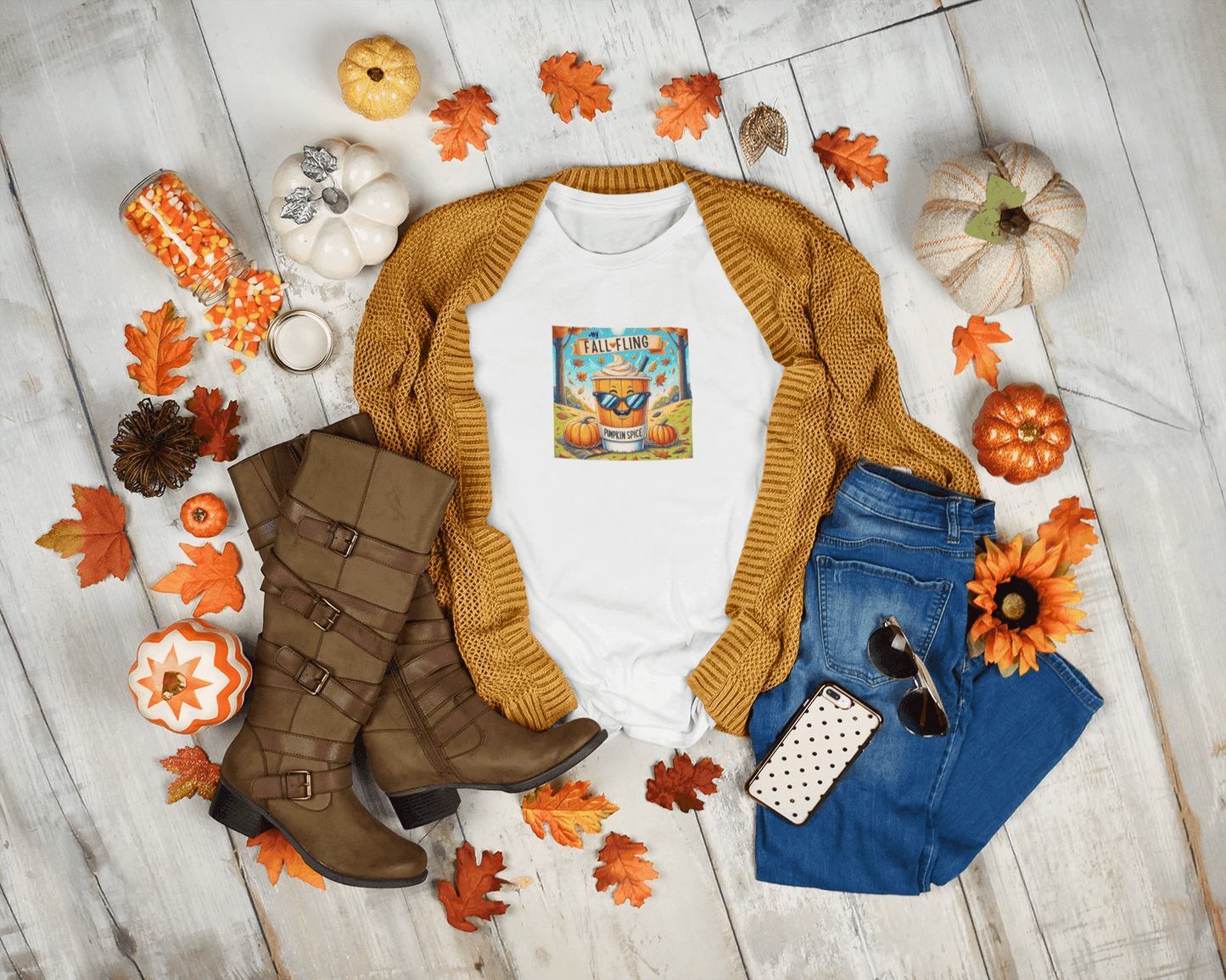 My Fall Fling: Pumpkin Spice - Women's Softstyle Tee - Whippie's