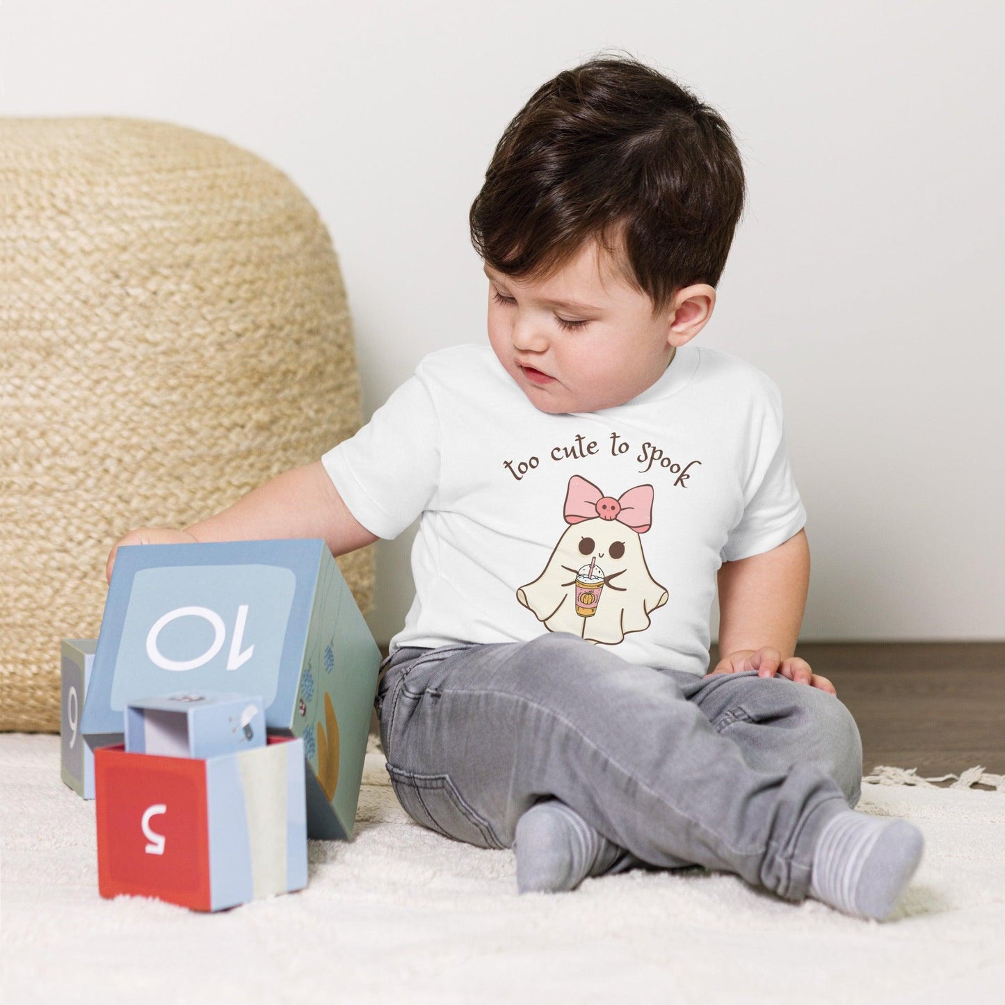 Too Cute to Spook Toddler T-Shirt - 👻💖 Boo-tiful and Spook-tacular! 💖👻 - Whippie's