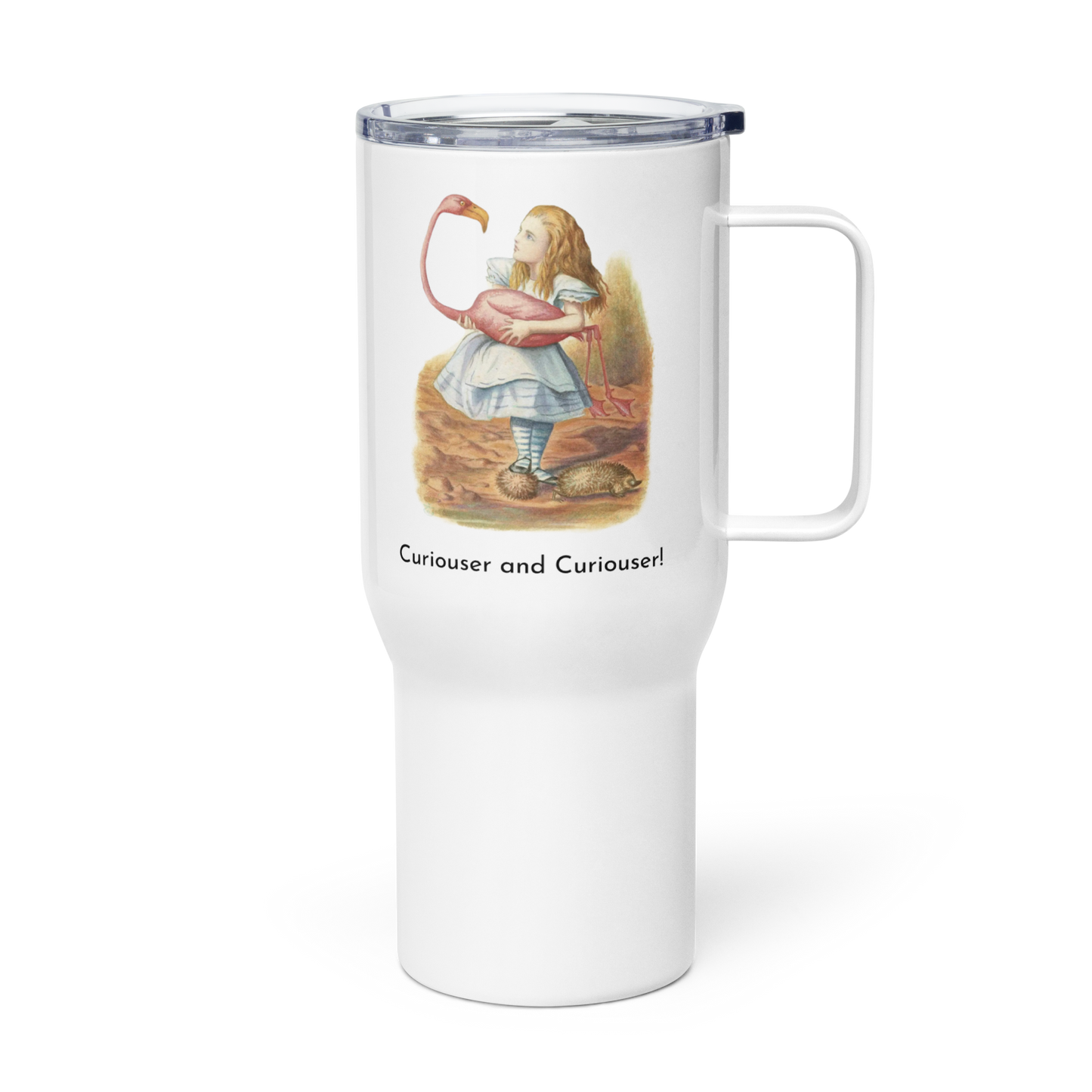 Alice in Wonderland - Flamingo - Travel mug with a handle - Whippie's